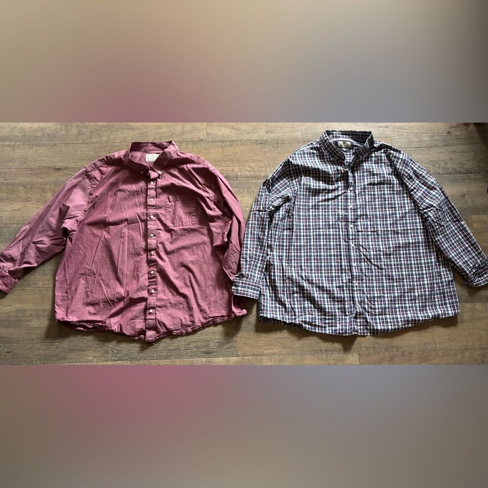 Oak Hill mens big & tall 4XLT lot of wrinkle free and easy stretch dress shirts